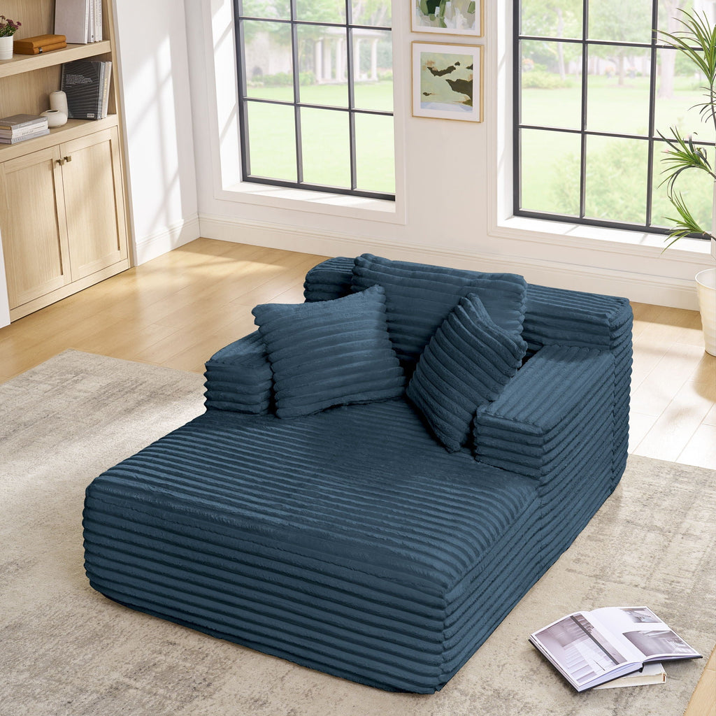 Chaise Lounge Sofa Bed With Deep Seat For Living Room