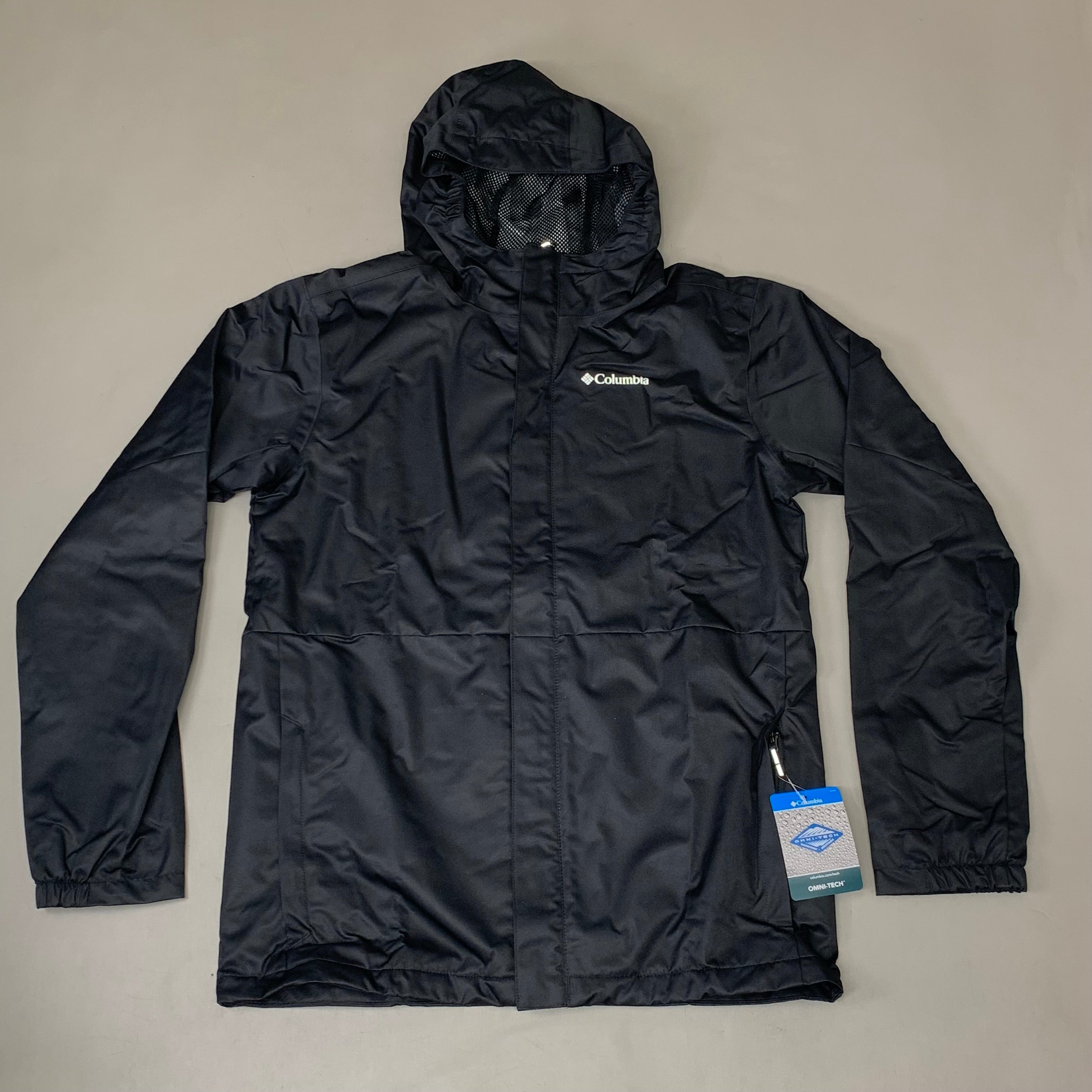 COLUMBIA Reflective Detail Hikebound Jacket Boys Youth Sz XL Black SB6647-010