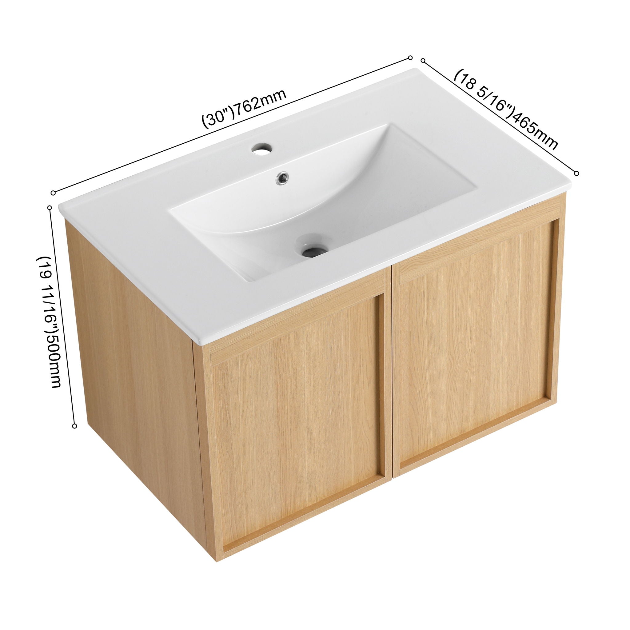 Floating Bathroom Vanity With Sink Combo