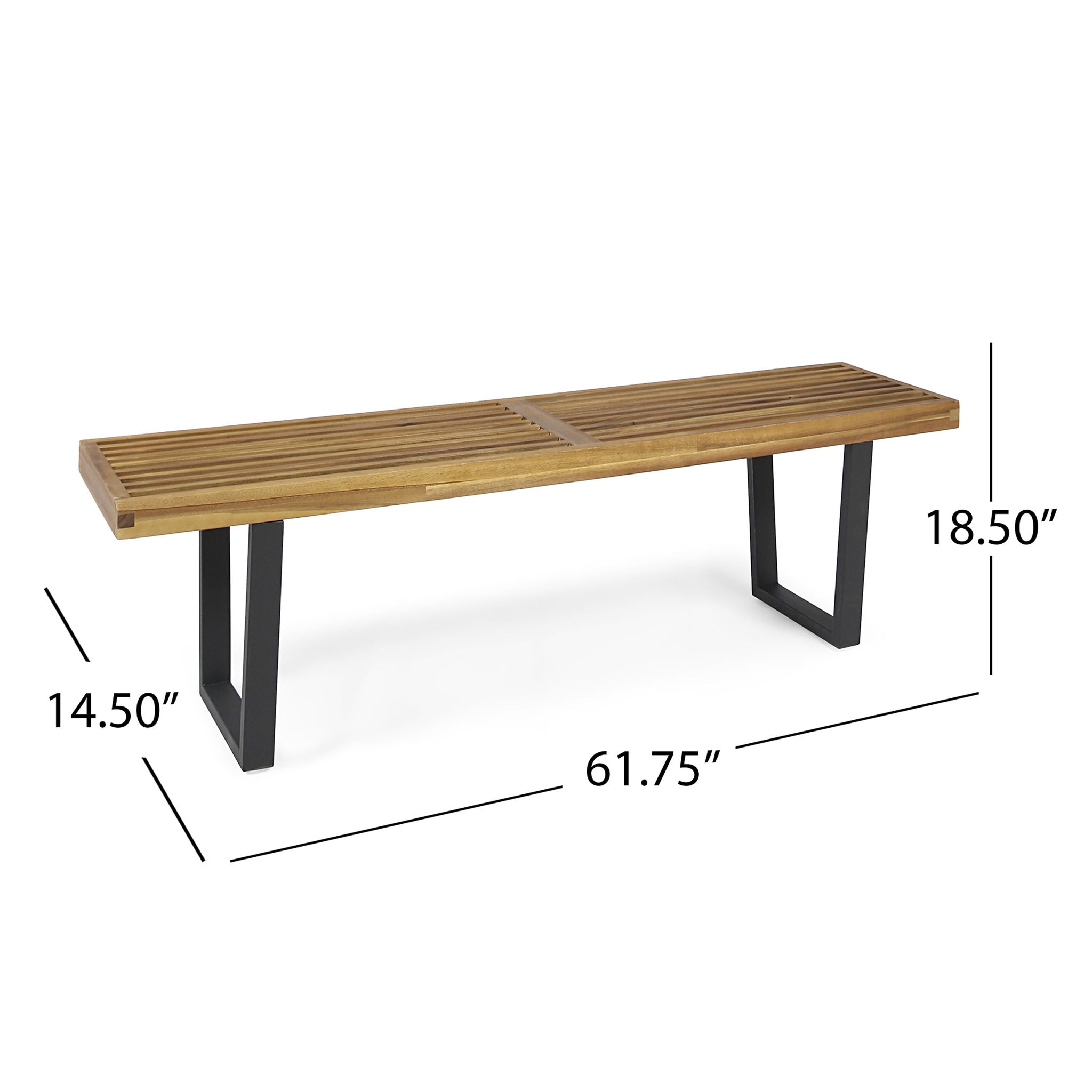 Intrinsic Outdoor Dining Bench With Slat Top