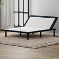 Model H Adjustable Base Full Size Metal Bed Frame Grey