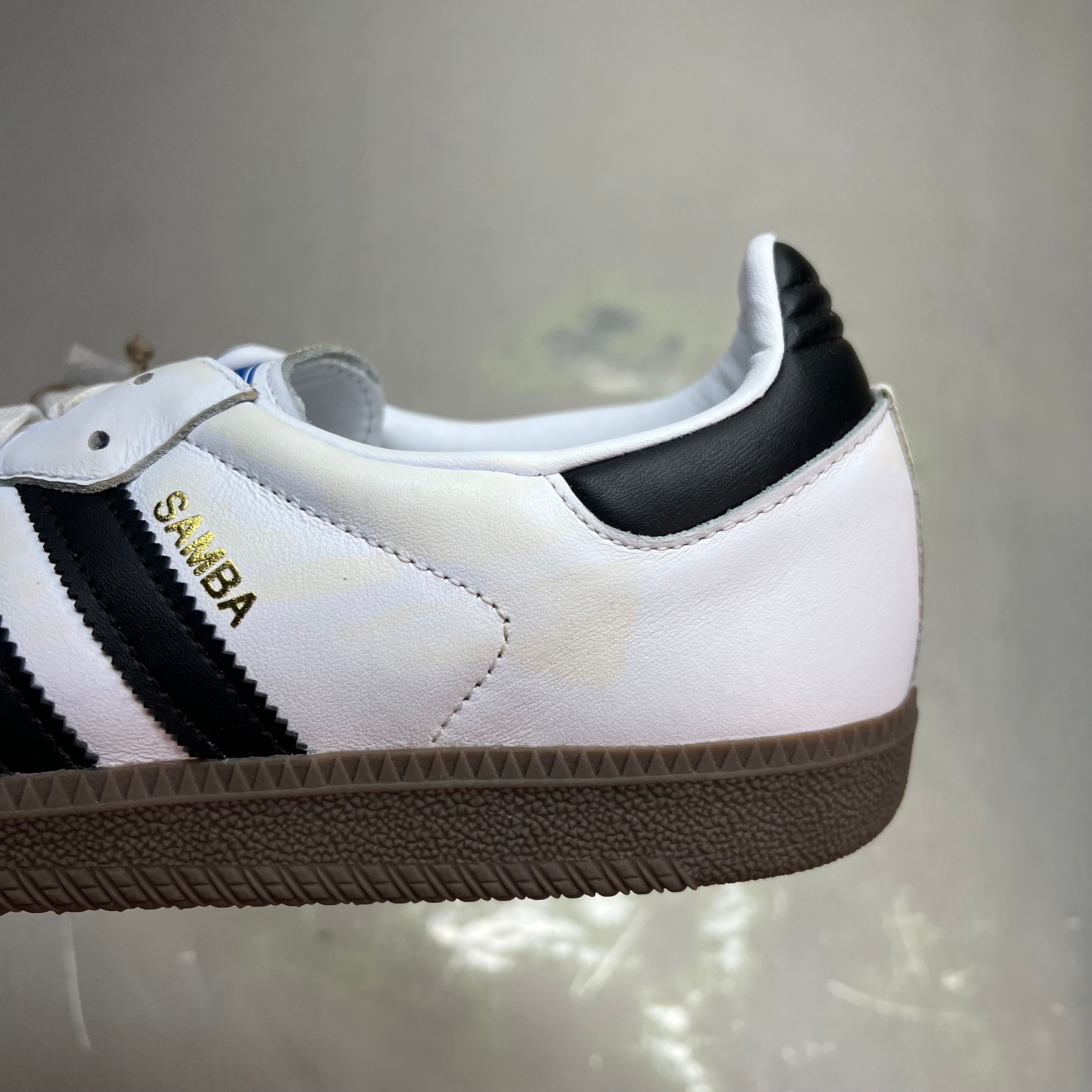 ZA@ ADIDAS Samba OG Sneaker Regular Fit Men's Sz 9 Black/White/Grey B75806 (As-is)