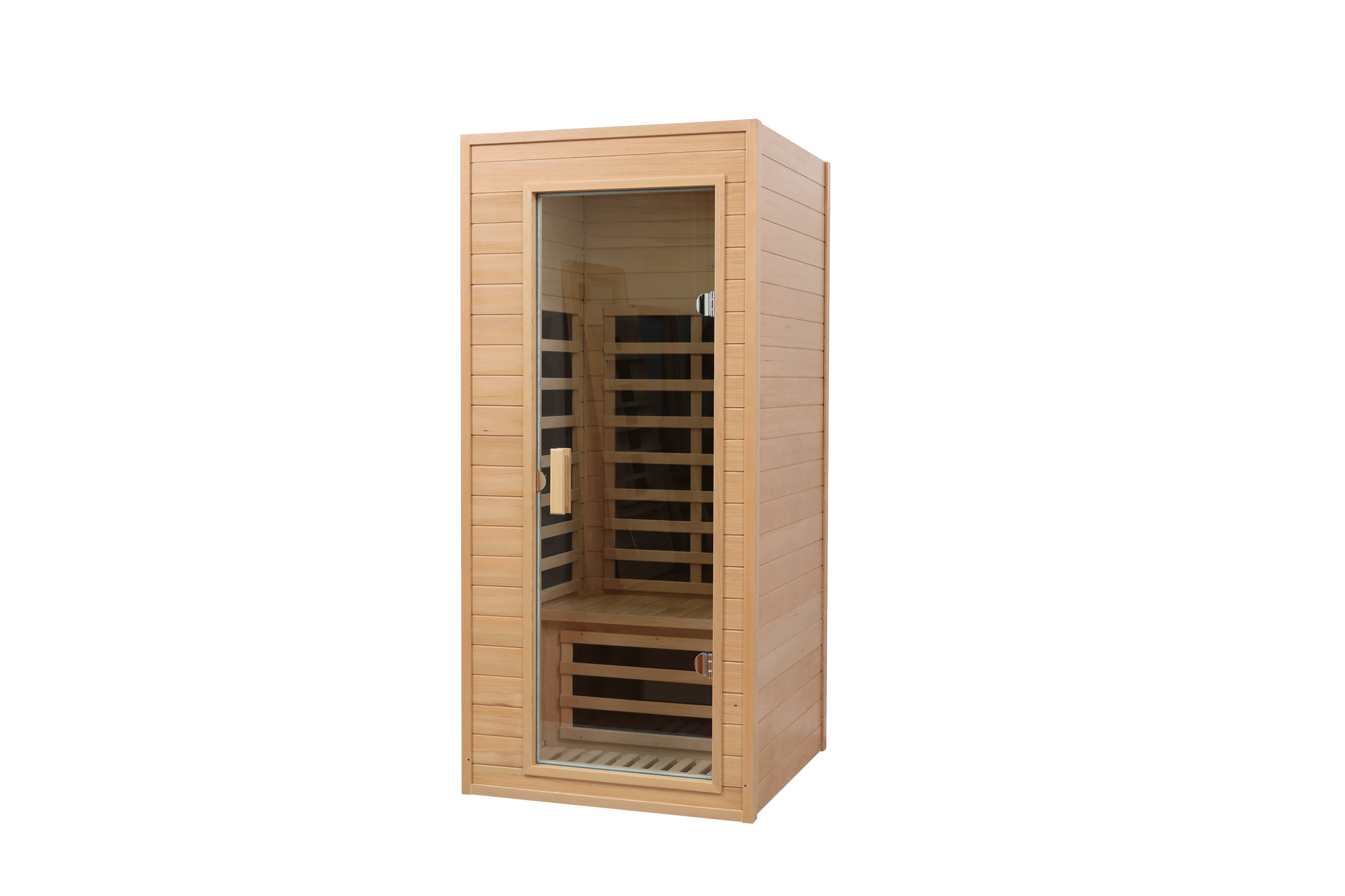 Hemlock One-person far infrared roof embedded indoor sauna room (Left & Right)