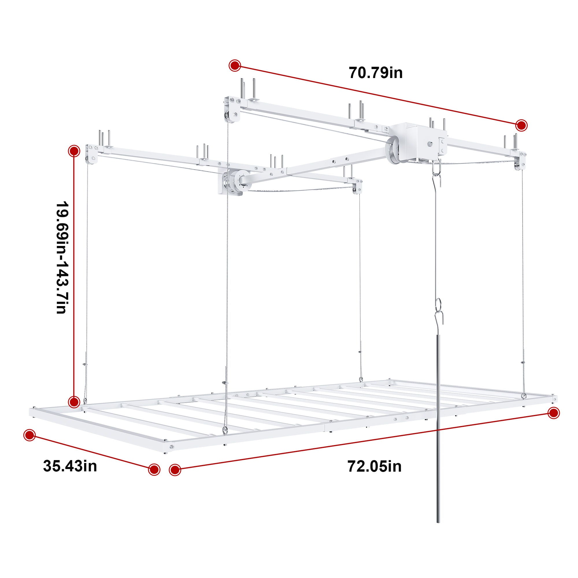 Overhead Garage Storage Rack
