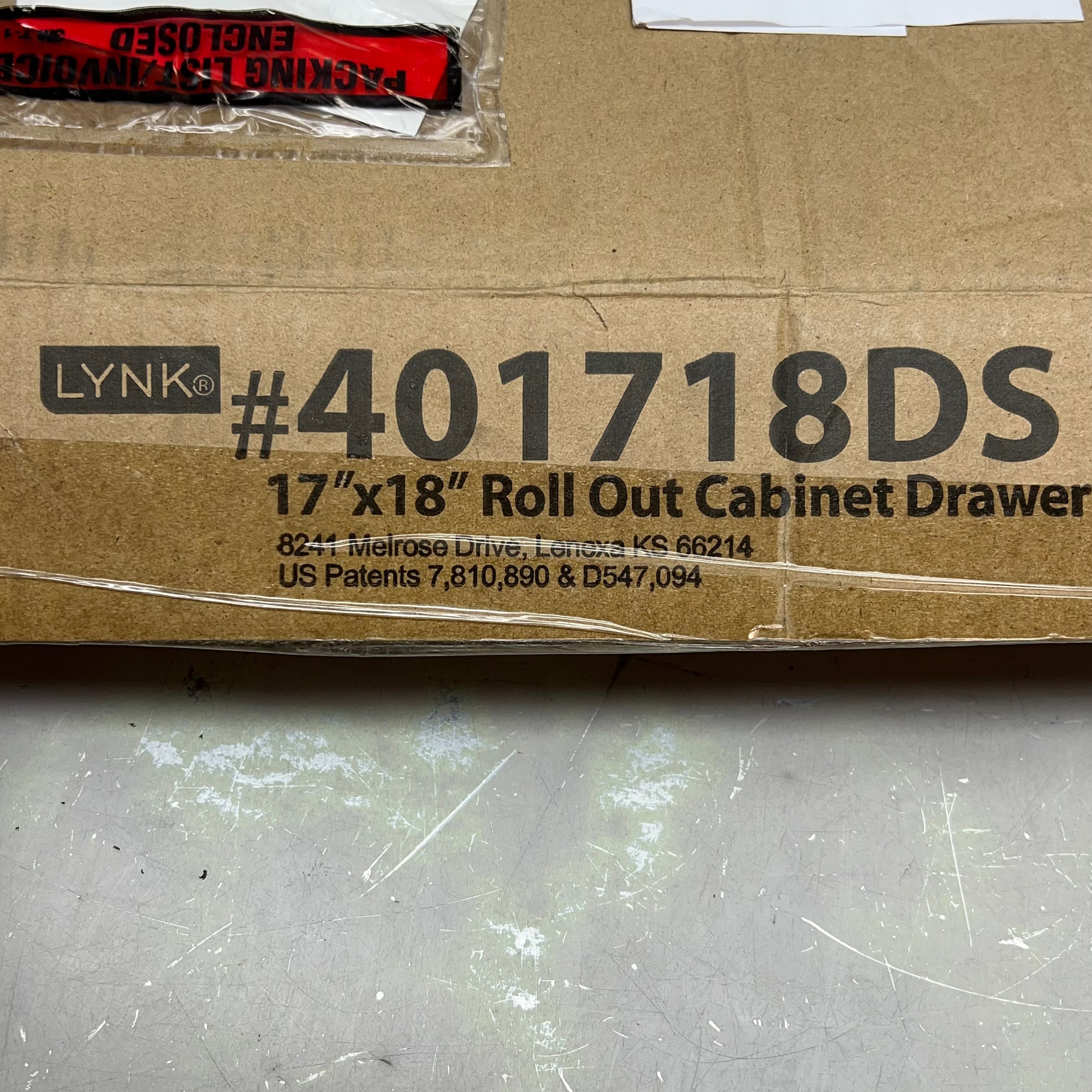 LYNK Easy Mount Professional Roll Out Cabinet Organizer 17"x18" Chrome 401718WB