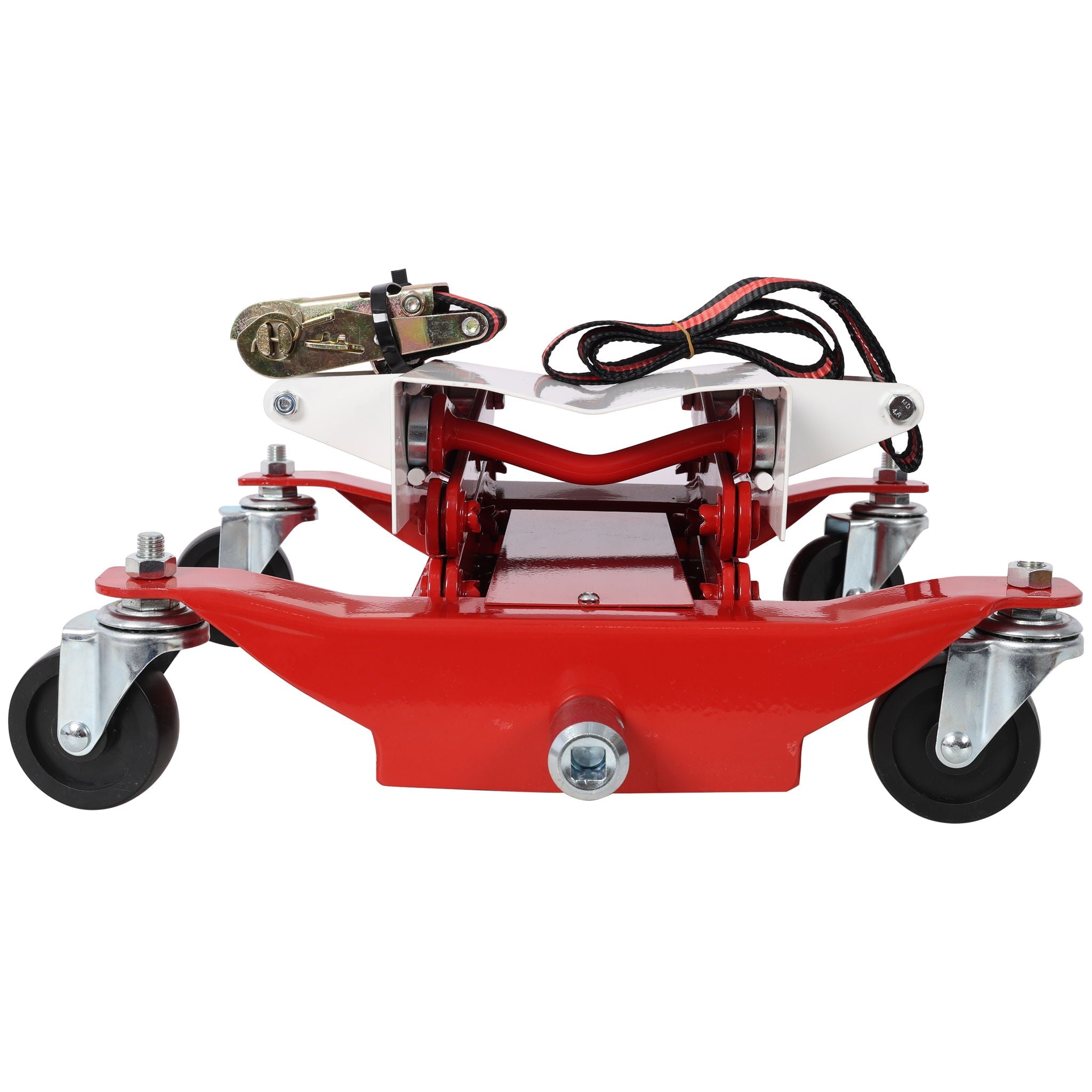 Heavy Duty Low Lift Transmission Jack With Nylon Safety Strap