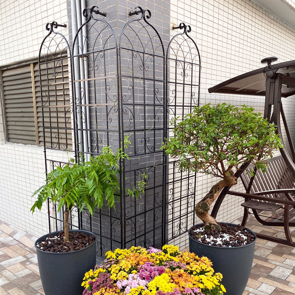 Metal Garden Trellis 4 Pack Rustproof Climbing Plant Supports