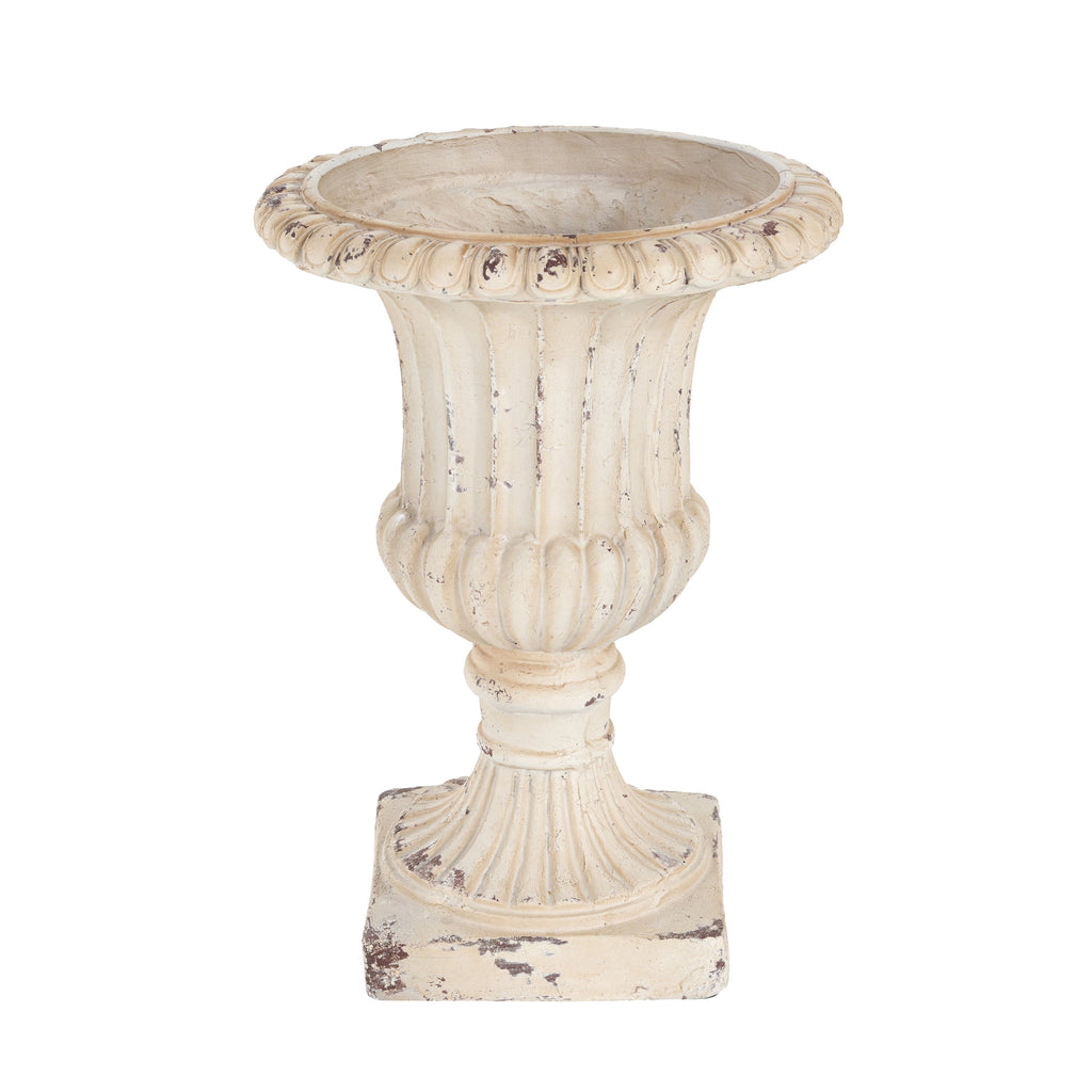 MGO Garden Urn, Antique White, 19.25'' H