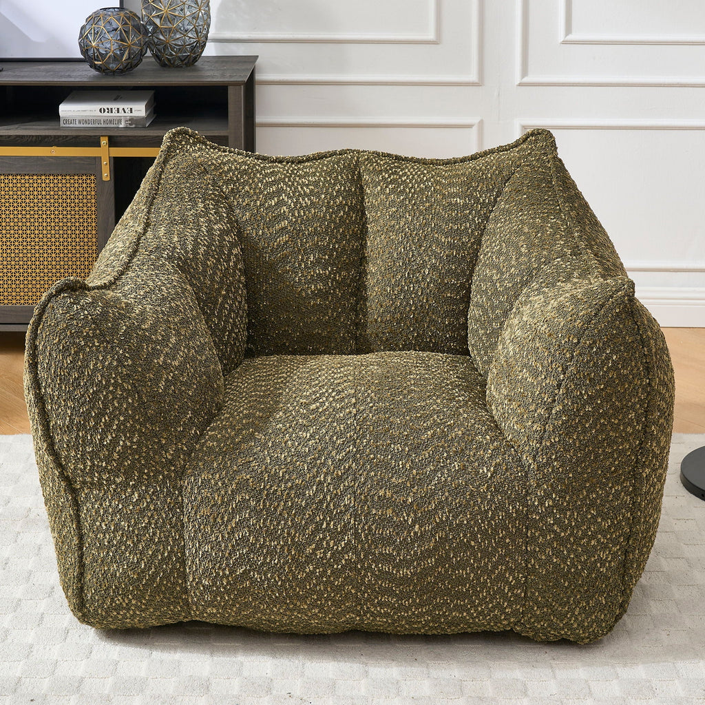 Comfortable Chenille Sofa Chairs With Highly Resilient Foam