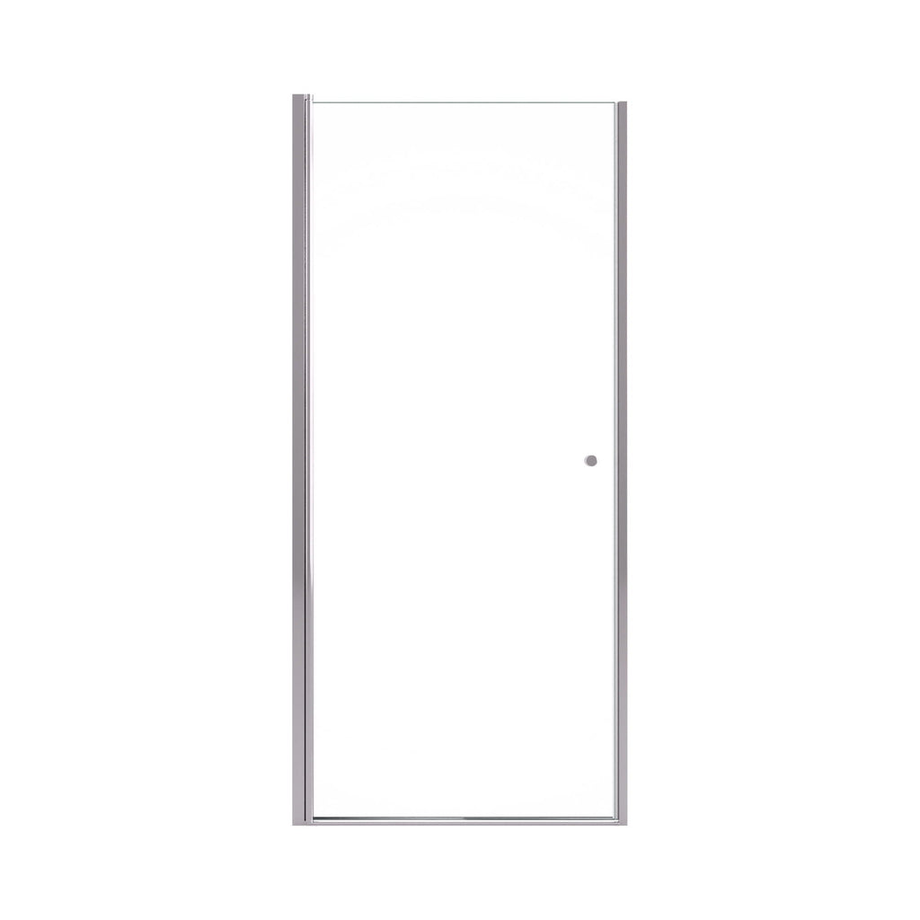 Semi Frameless Circular Pivot Shower Door with 1/4" Tempered Glass