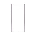 Semi Frameless Circular Pivot Shower Door with 1/4" Tempered Glass