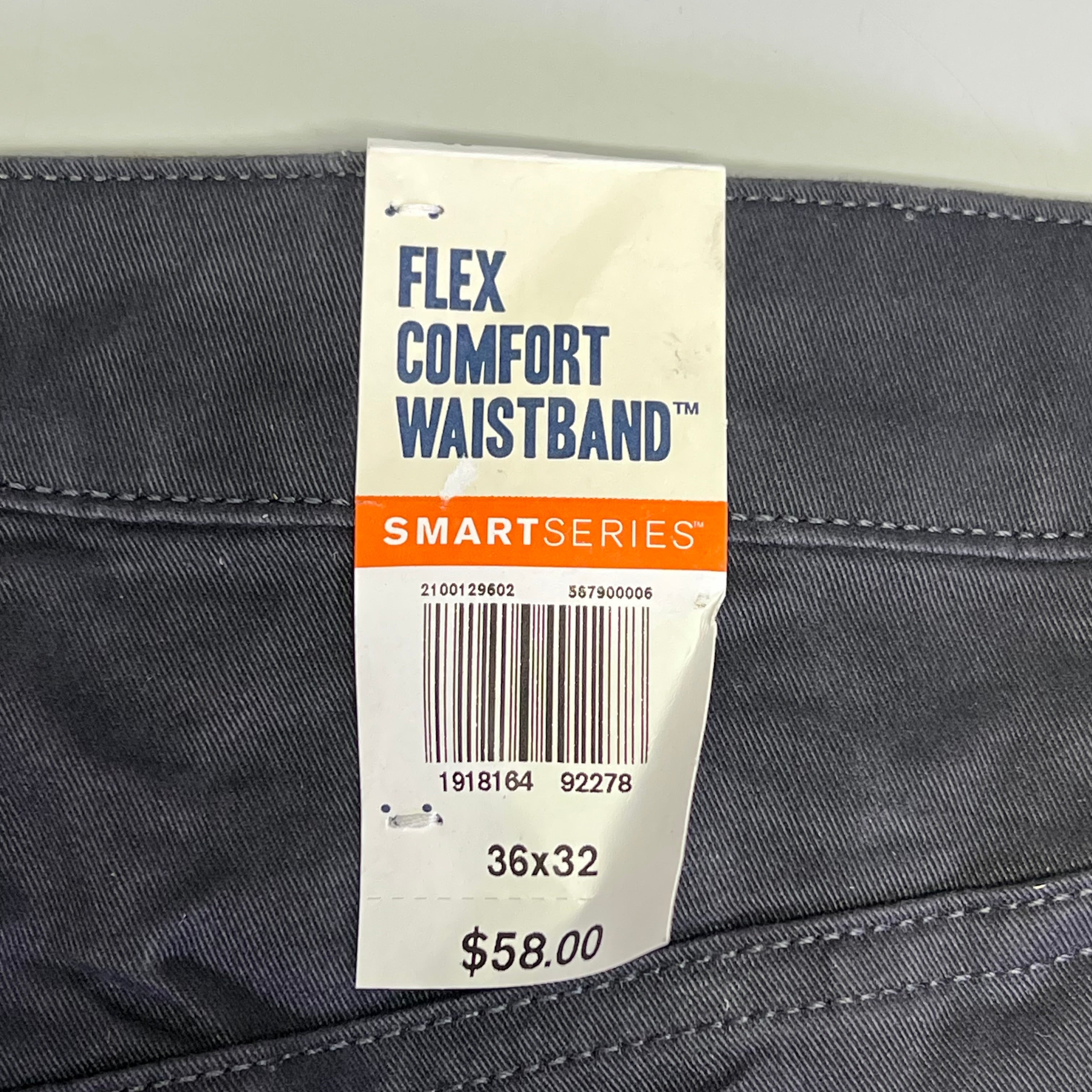 DOCKERS All Seasons Tech Straight Fit Jean Cut Pant Men's Sz 36x32 Steelhead