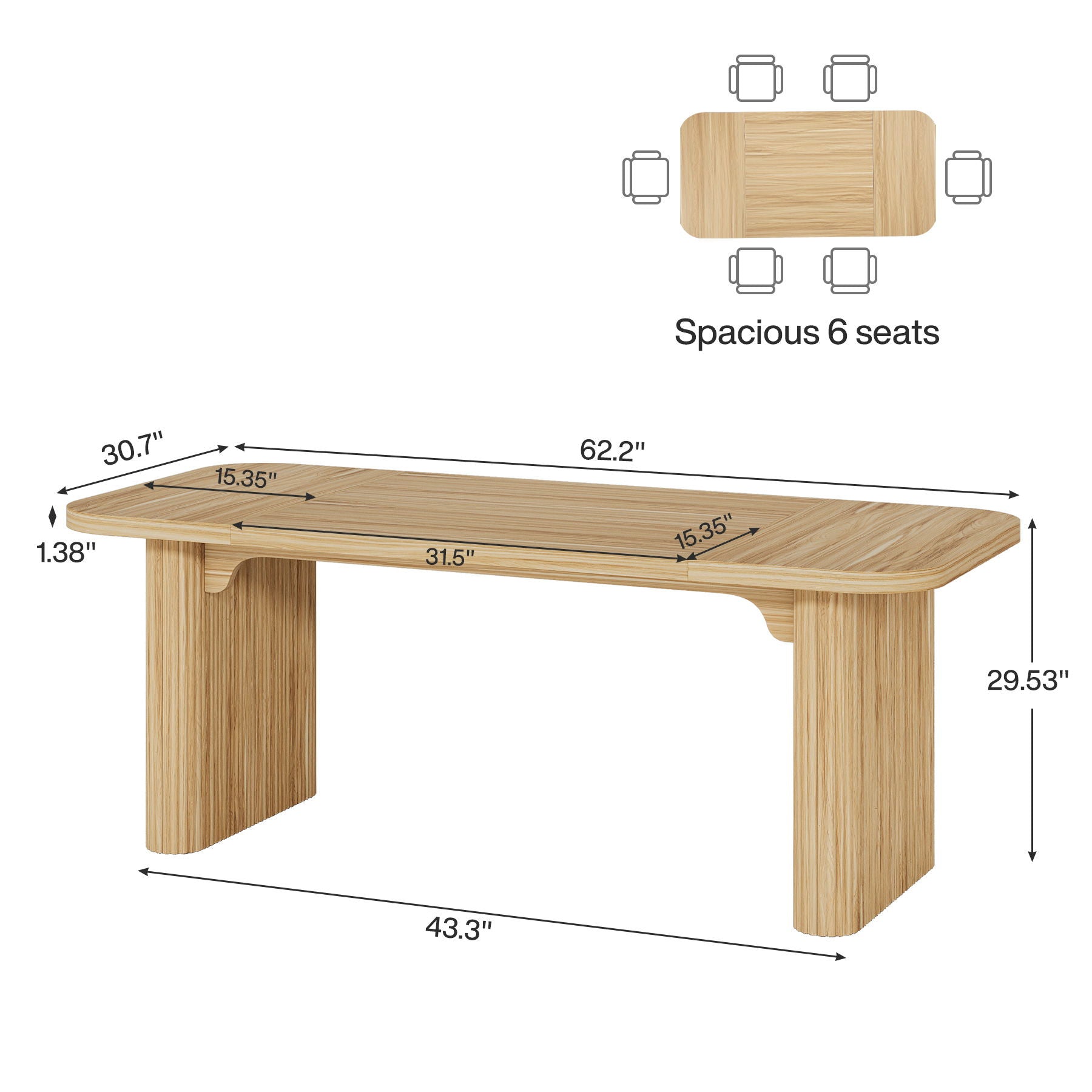 Executive Desk, Large Home Office Computer Workstation