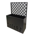 Tall Metal Planter Raised Garden Bed with Trellis