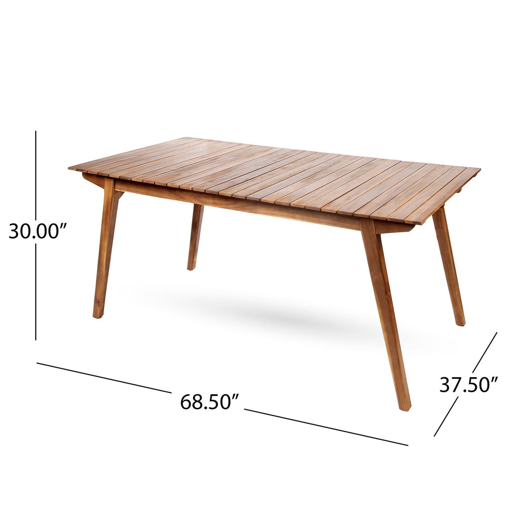 Outdoor Dining Table & Frame - Teak Wood