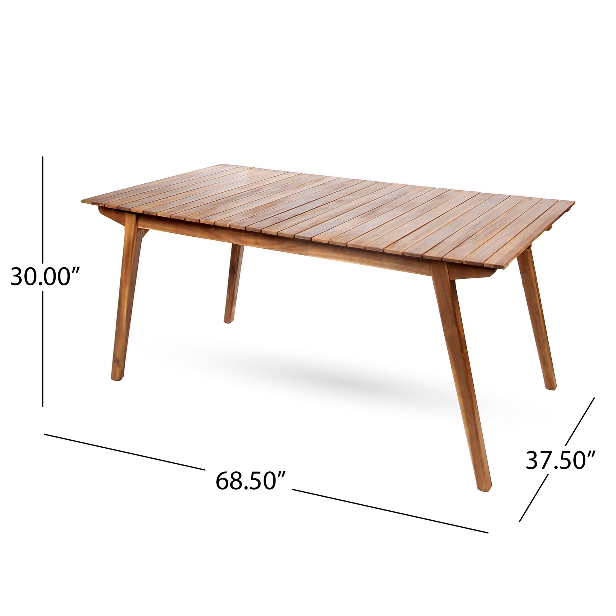 Outdoor Dining Table & Frame - Teak Wood