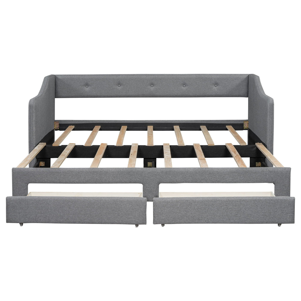 Upholstered Daybed With 2 Drawers