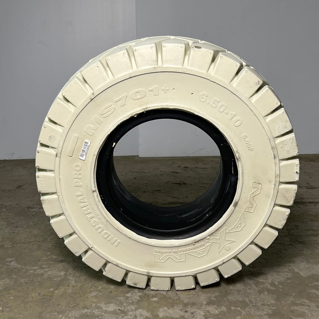 MAXAM MS701+ TR Industrial Forklift Tire 6.50-10 White