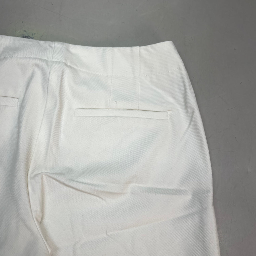 CHICOS Lightweight Straight Wide Leg Pants Women's Sz 0.5 White/Crème