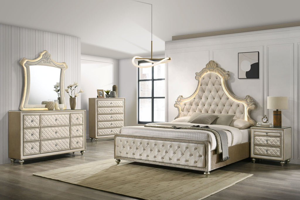 Lucienne Bed With LED Lighting