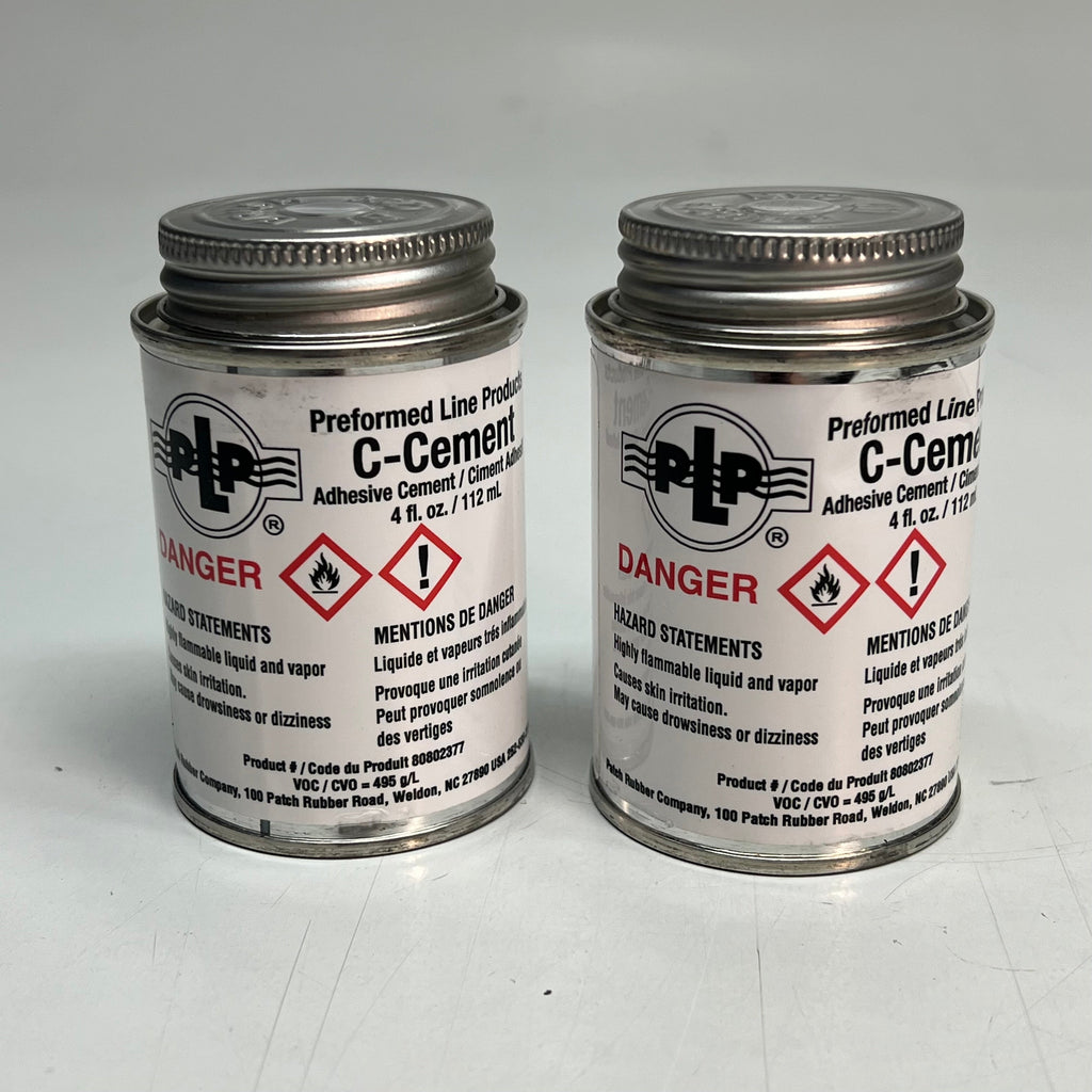 PERFORMED LINE PRODUCTS (2 PACK) Adhesives C-Cement 4 Fl Oz 80802377
