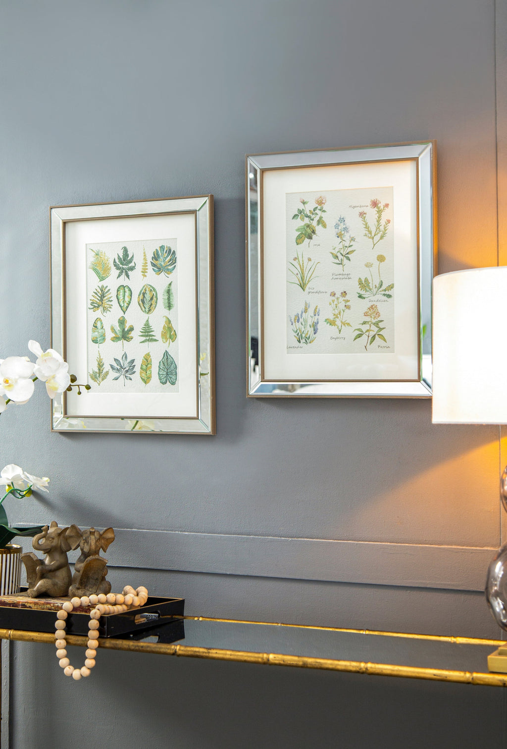 Set of 2 Liana Mirror Framed Wall Art