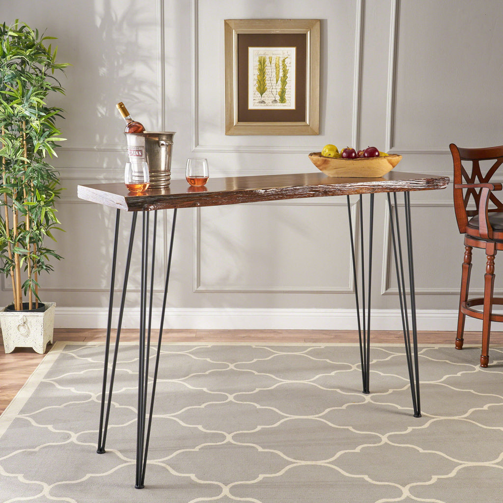 Modern Industrial Breakfast Bar Table