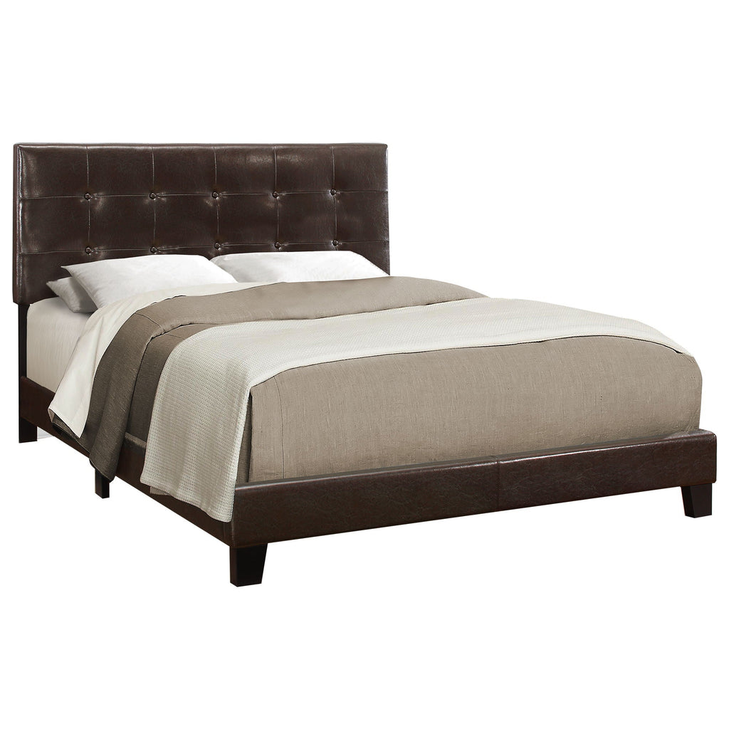 Transitional Upholstered Bed Frame