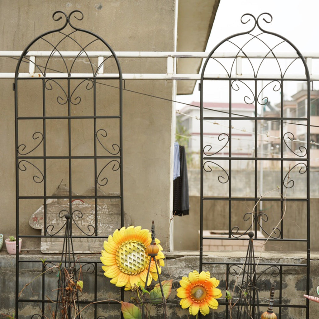 Metal Garden Trellis 4 Pack Rustproof Climbing Plant Supports