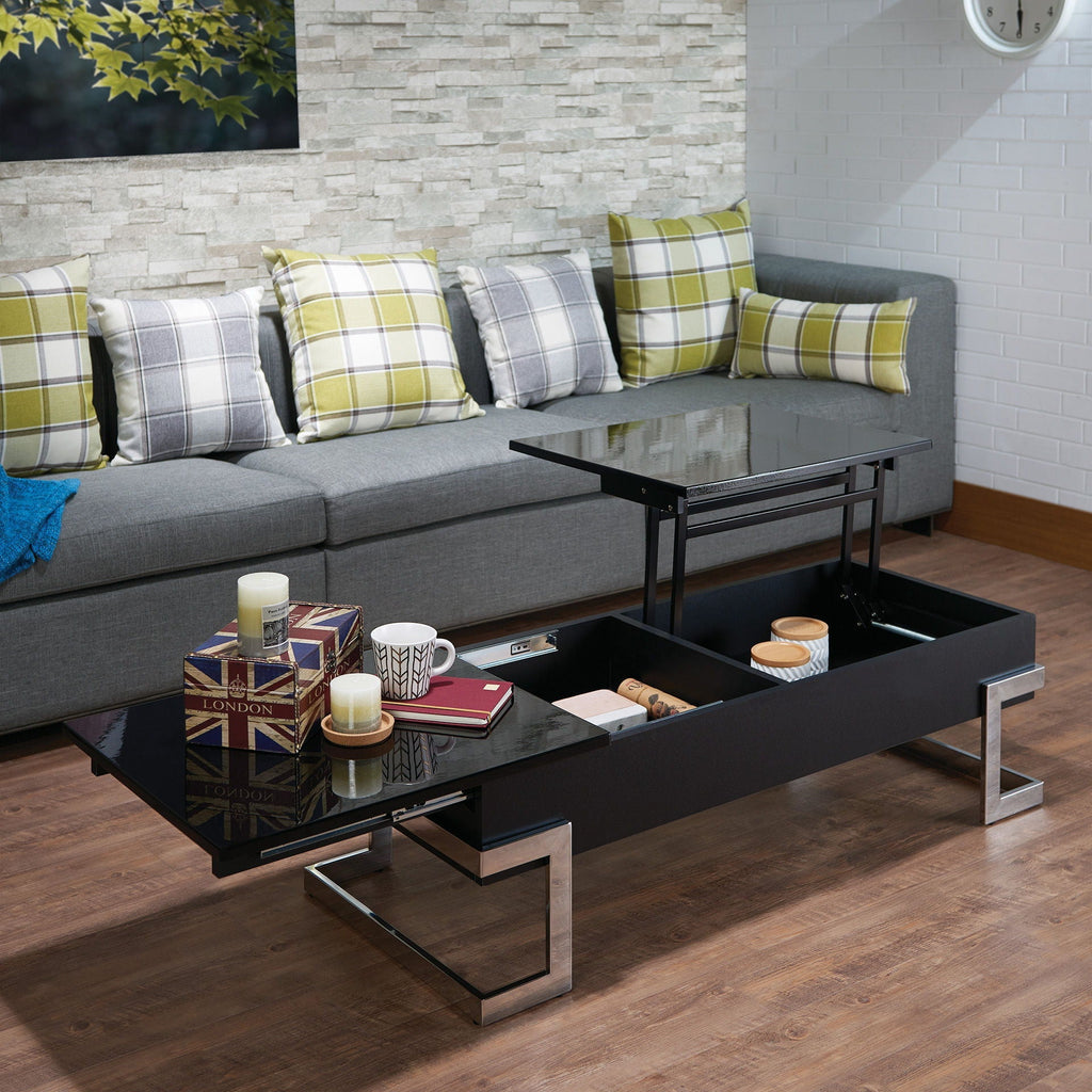 Calmam High Gloss Coffee Table With Lift Top