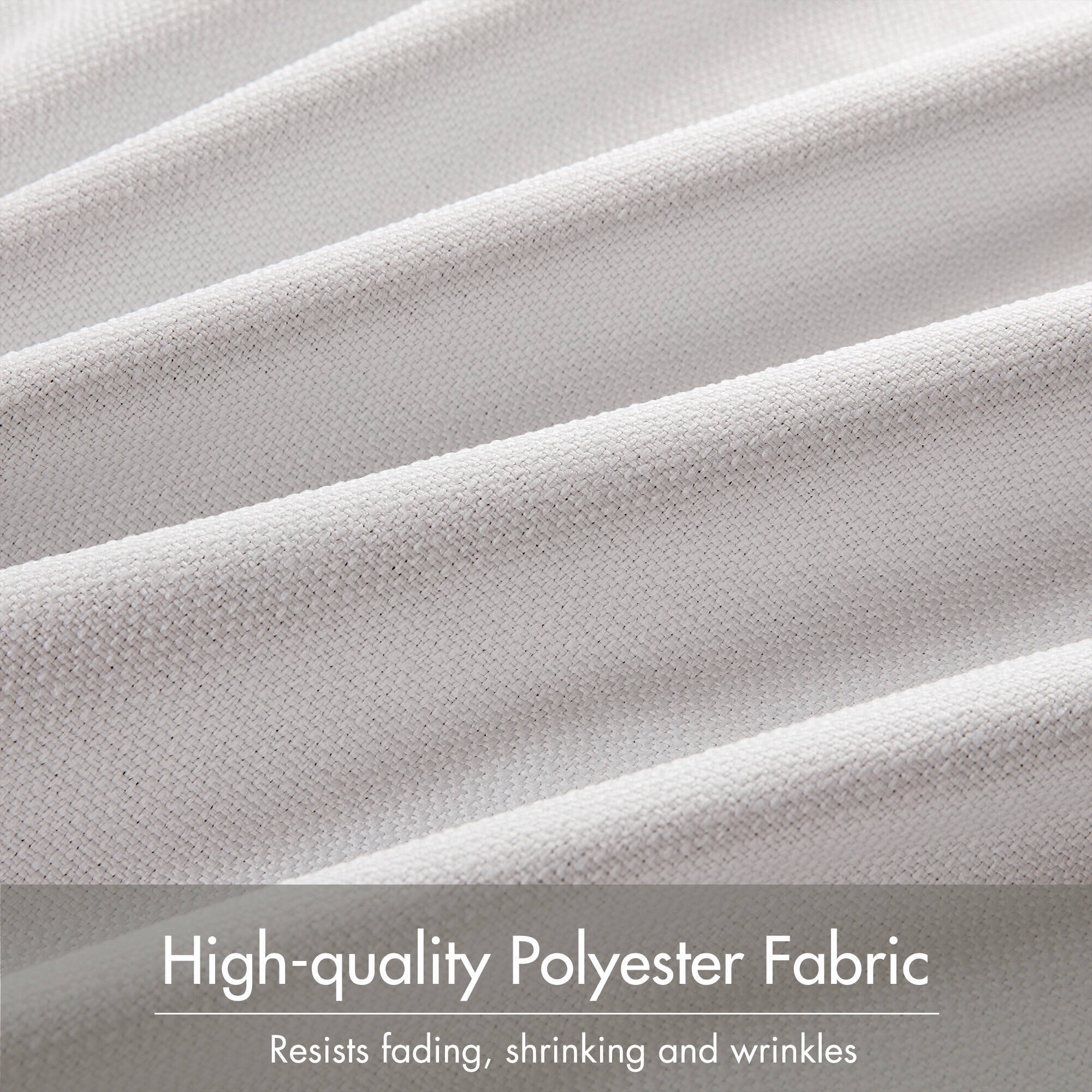 2-PK 52x84" Sound Blocking Total Blackout Curtain Panel Pair White