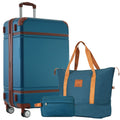 GigaTech Hardshell 3-Piece Lightweight Luggage Set - Blue 28 Inch