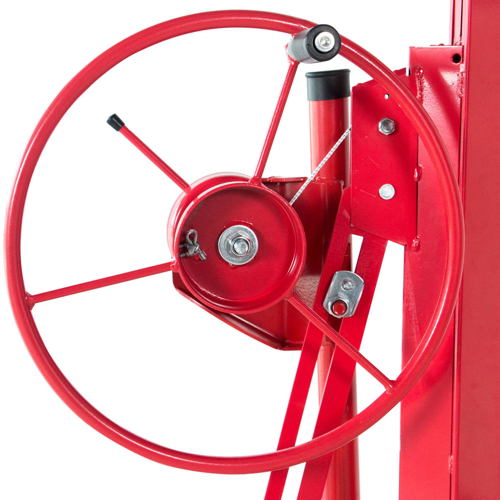Drywall Panel Lifter Drywall Panel Hoist Jack Lifter Jack Rolling Caster Panel Hoist 11Ft - Red
