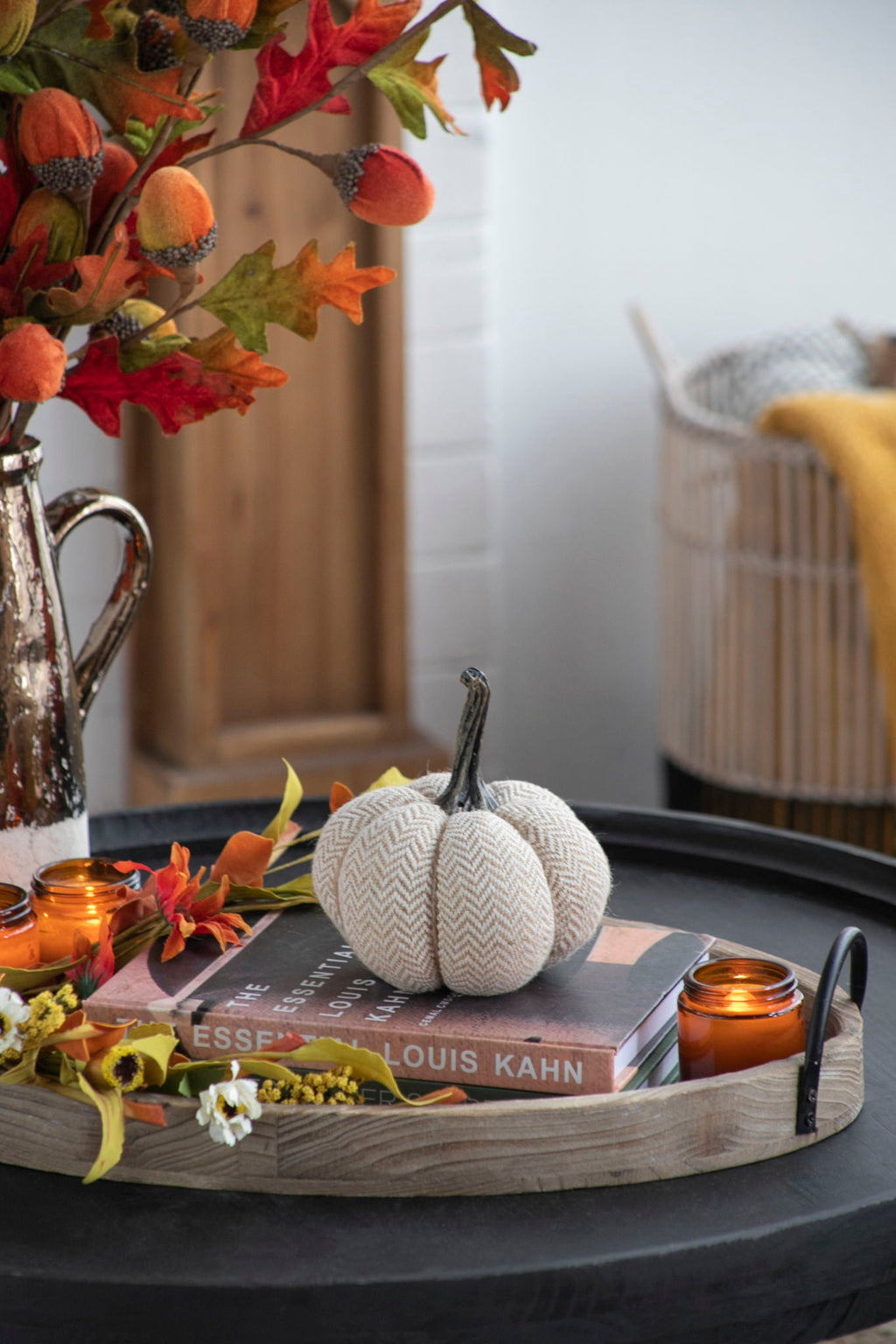 Weighted Pumpkin Ornament Decor For Holiday
