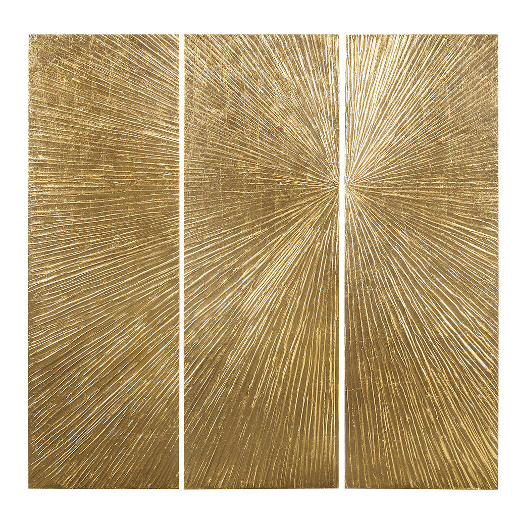 Lumina Aurea™ — Signature Sunburst Hand-Painted Triptych