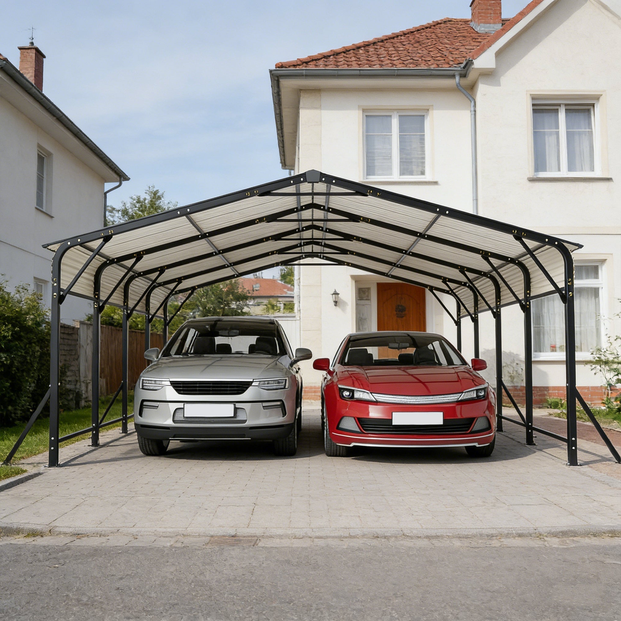 20'x20' Galvanated Steel Carport Canopy
