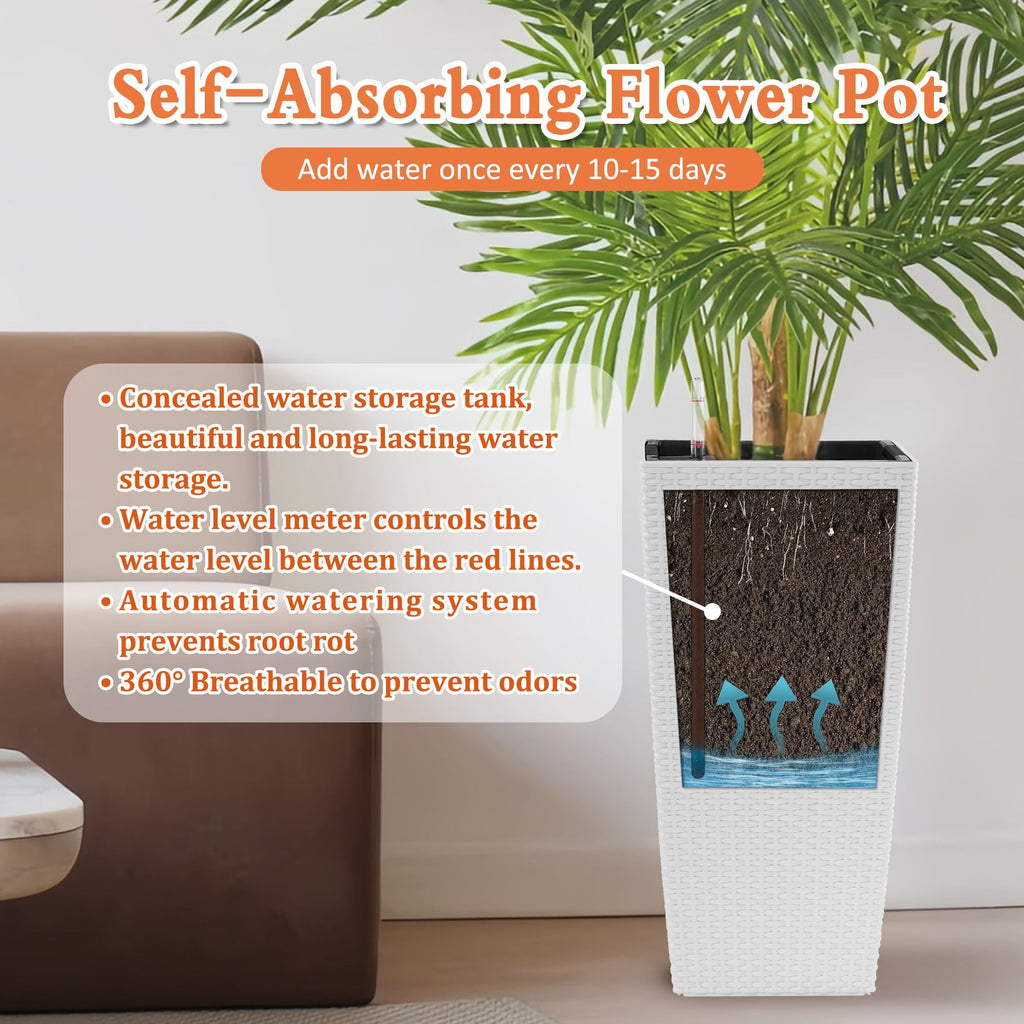 Indoor Outdoor Planter With Automatic Watering System
