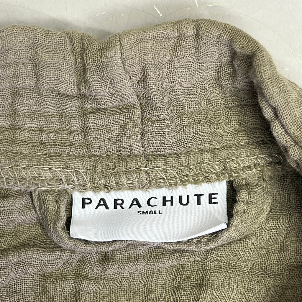 PARACHUTE 4-Ply Gauze Cloud Cotton Robe W/ Pockets Men's Sz S Moss (Pre-Owned)