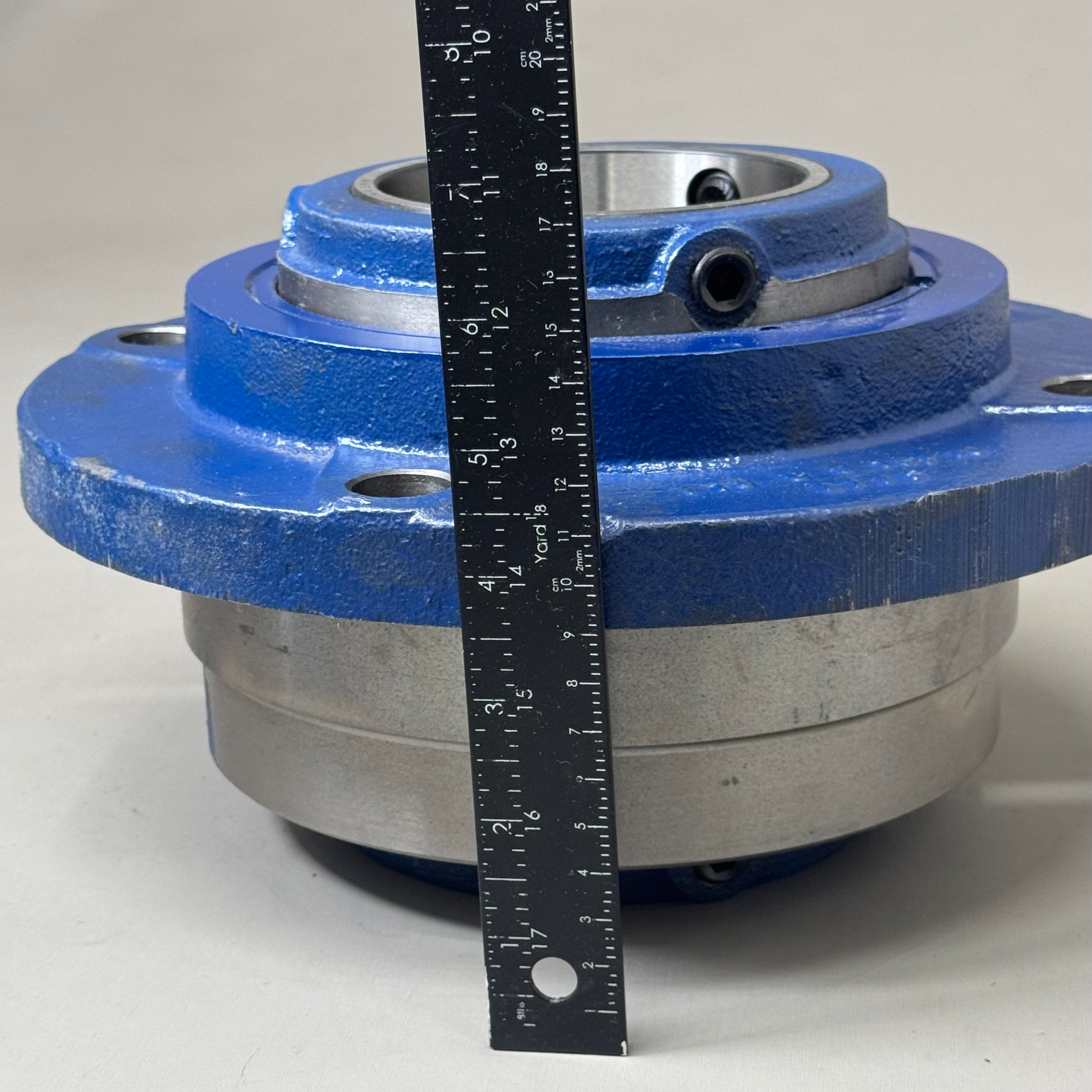 ROYERSFORD Type E Piloted Flange Bearings 4" Non-Expansion Blue 20-06-0400