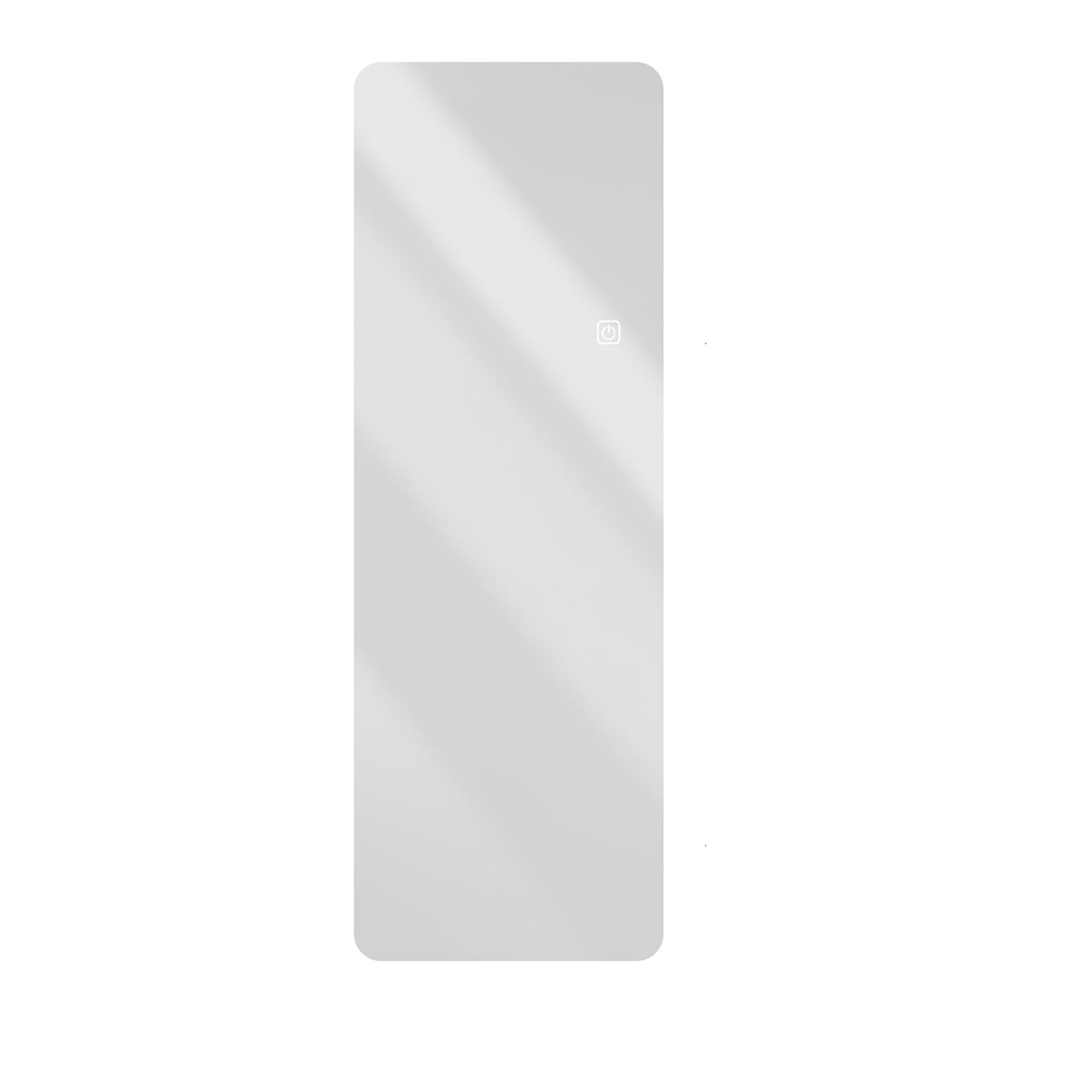 Wall Mounted Full Body Mirror With Dimming Lights Glass - Silver
