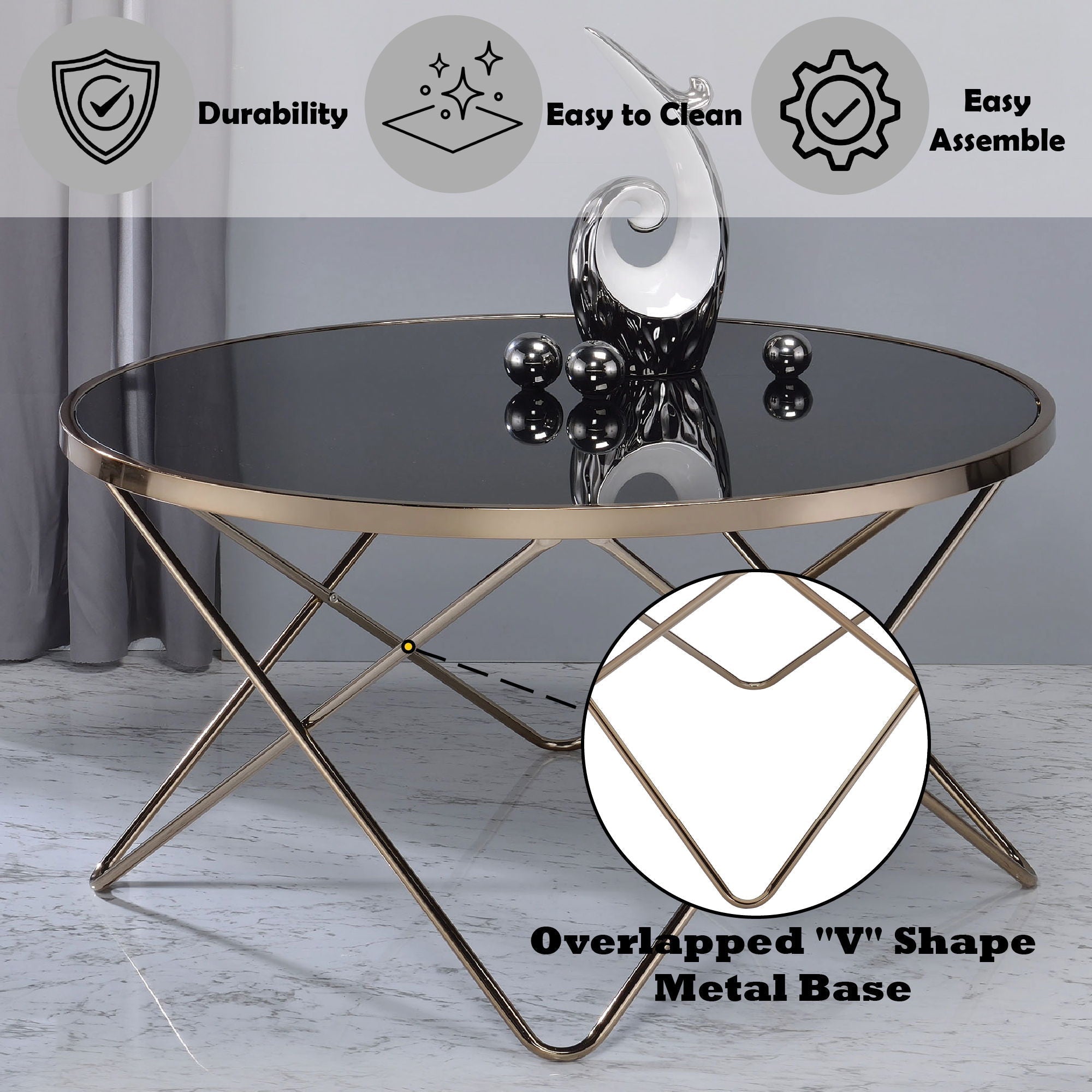 Valora Glass Coffee Table