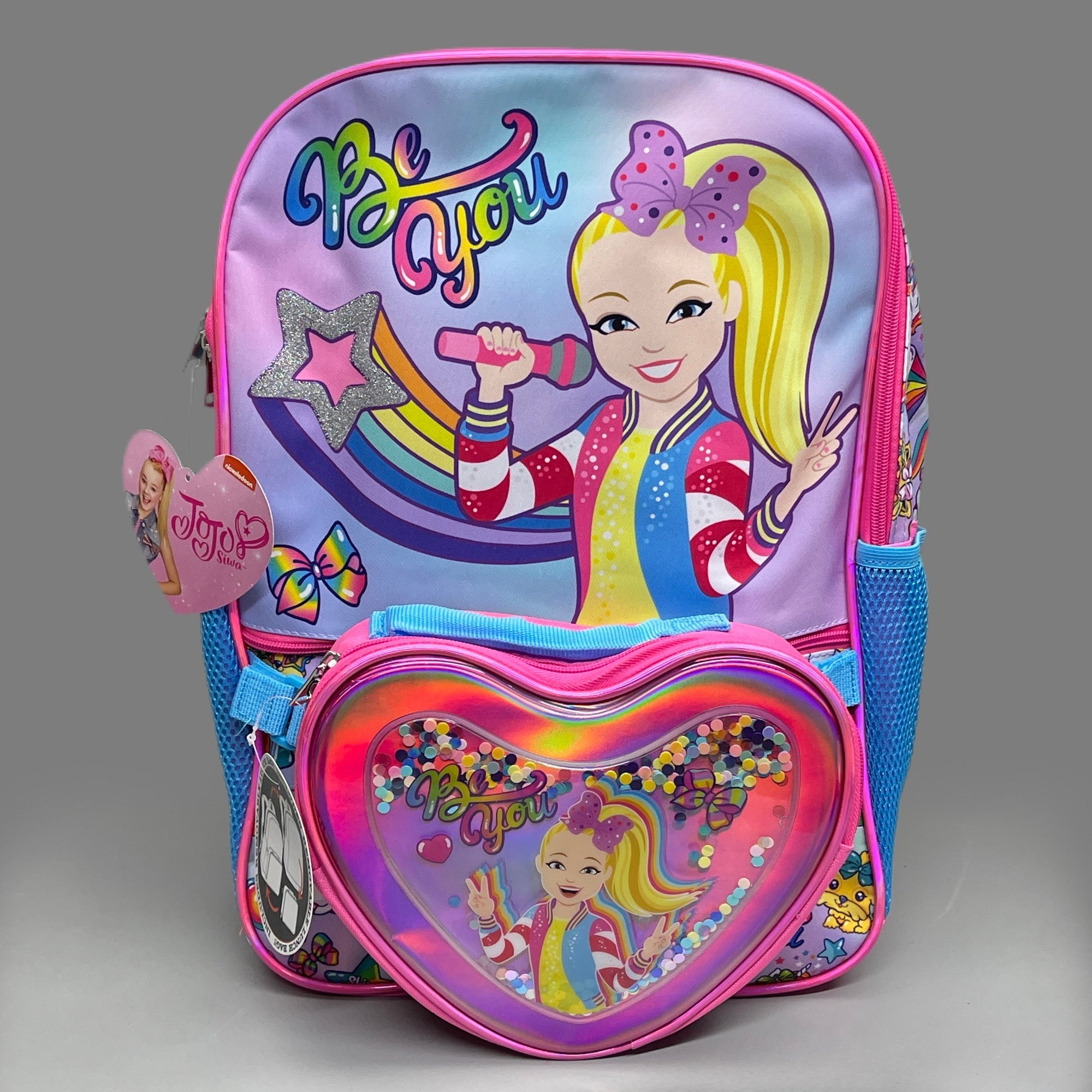 ACCESSORY INNOVATIONS JOJO Siwa 5-PK Nickelodeon “Be You” Backpack & Lunch Bag Pink