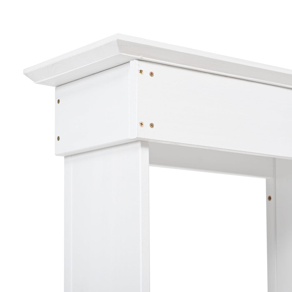 TOPMAX 65.7" Tall Garden Potting Bench Table with Hutch