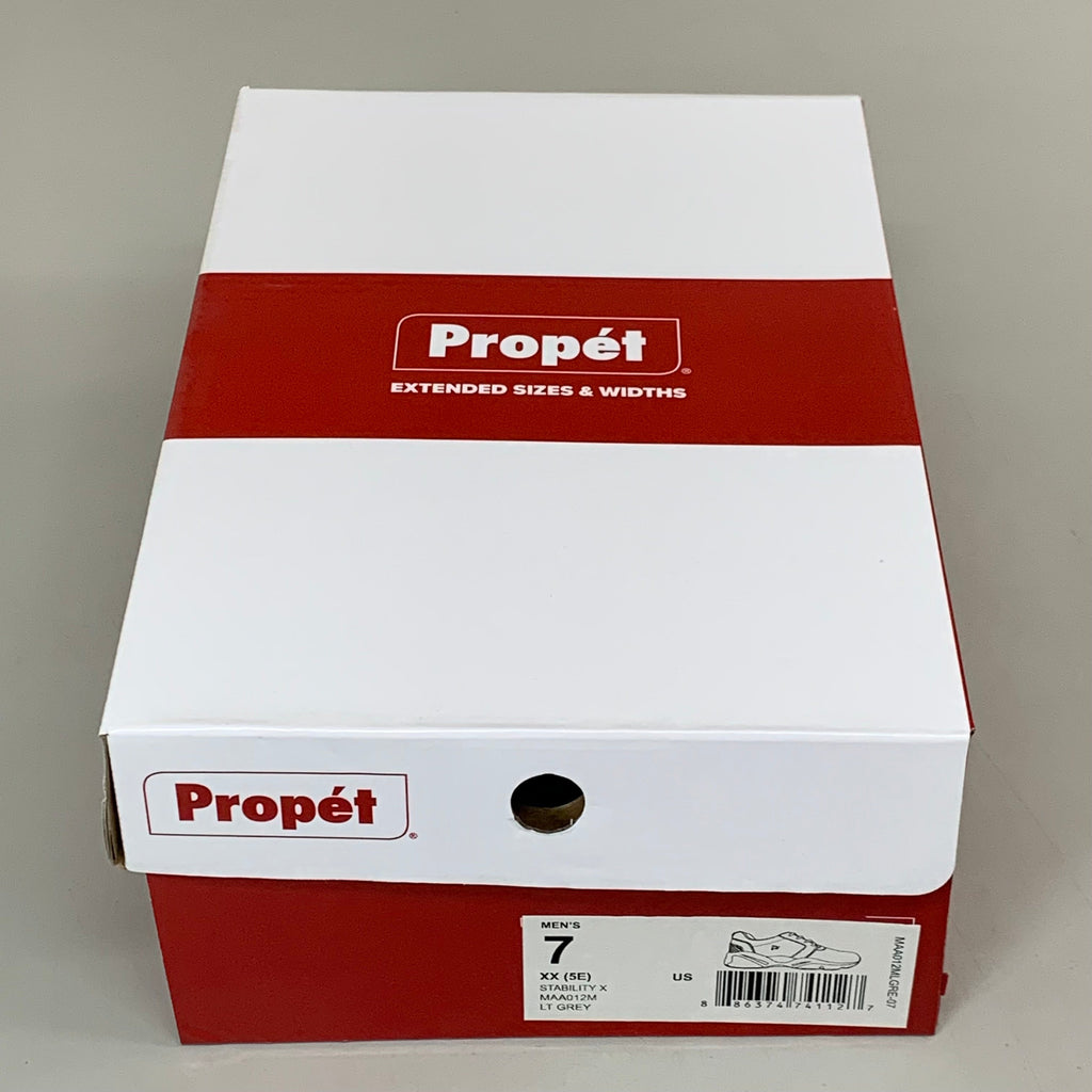 PROPET Stability X Sneaker Shoes XX(5E) Men's SZ 7 LT Grey MAA012MLGRE-07