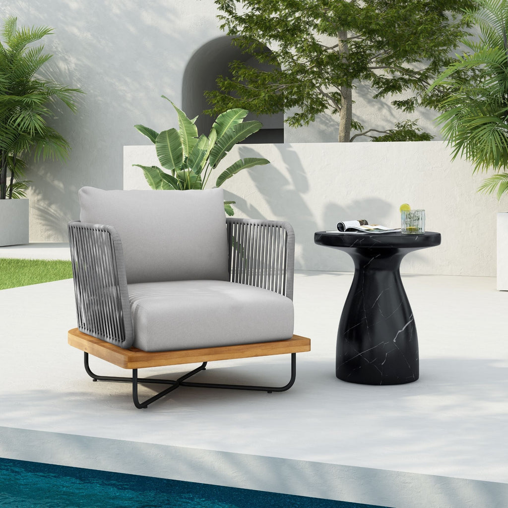 Lucca Outdoor Acacia Wood Chair