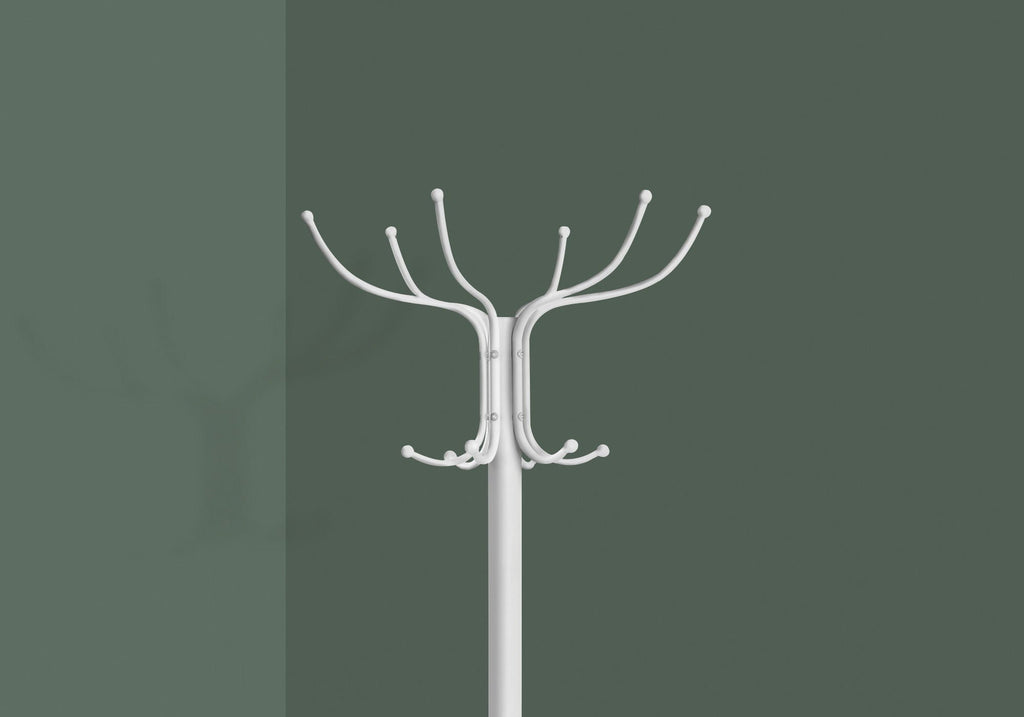 Coat Rack Hall Tree with 12 Hooks and Umbrella Holder
