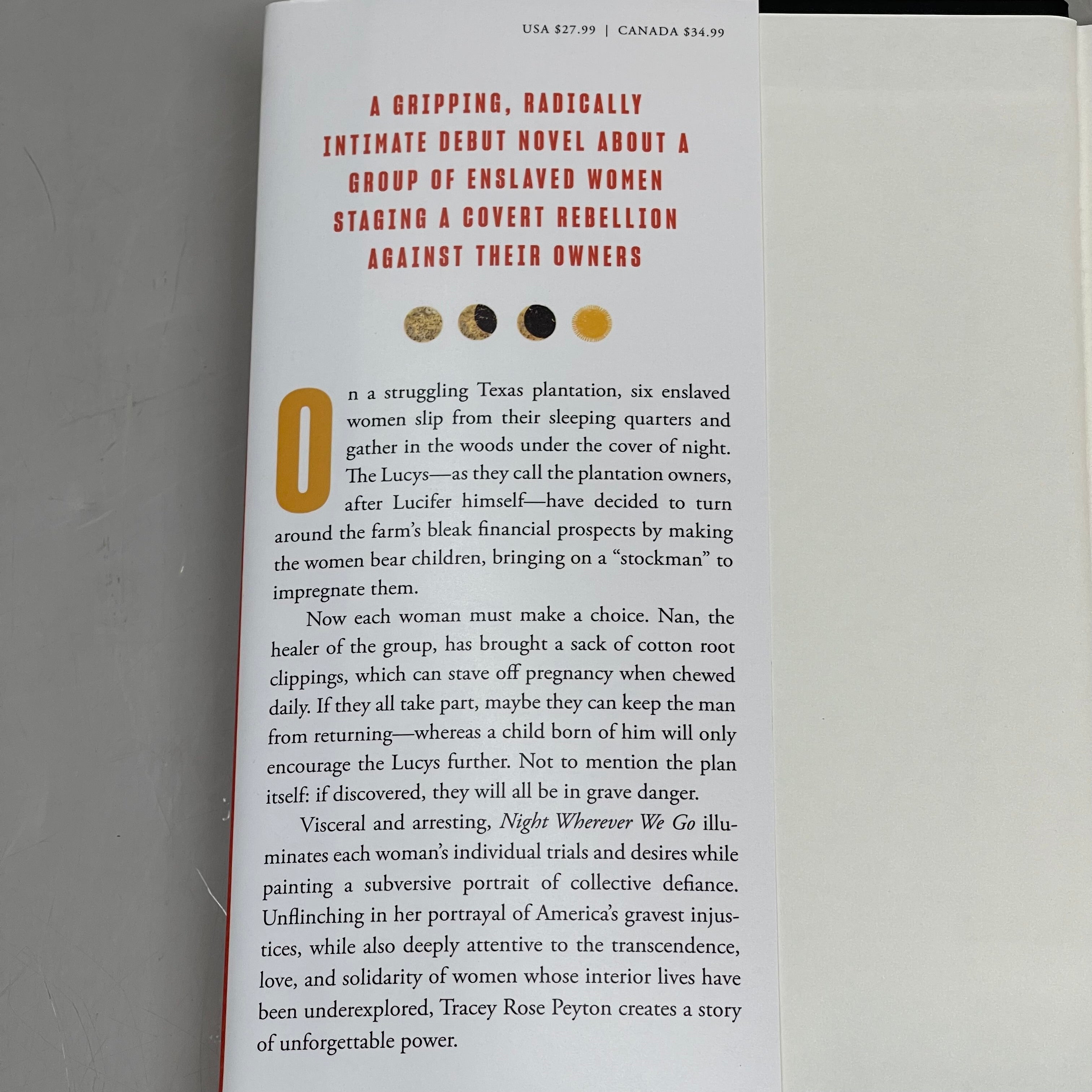 HARPERCOLLINS Night Wherever We Go, By Tracey Rose Peyton 52799