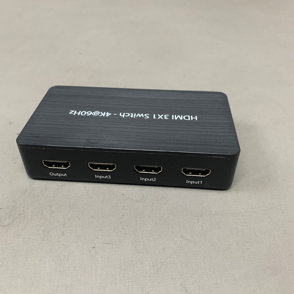 MONSTER 3-Way 4K HDMI Switch W/ Remote Control 6"x8" Black JHIU0128