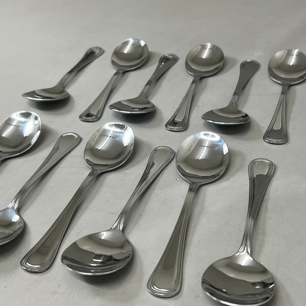ABERT (12 Pack) Matisse Vintage Soup Spoon 6.8" Stainless Steel FP486