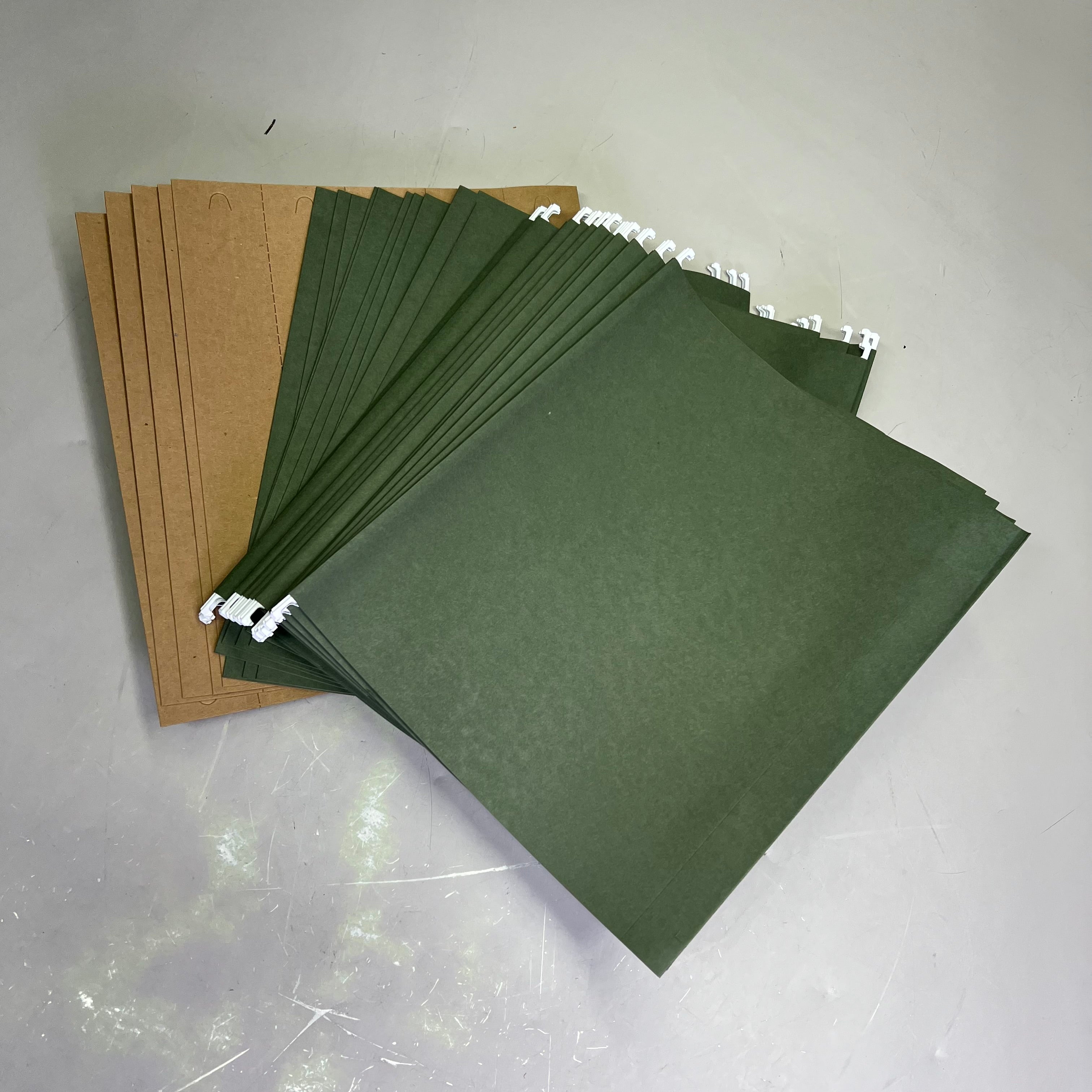 SMEAD (25 PACK) Hanging Box Bottom File Folders  2" Expansion Green 64259
